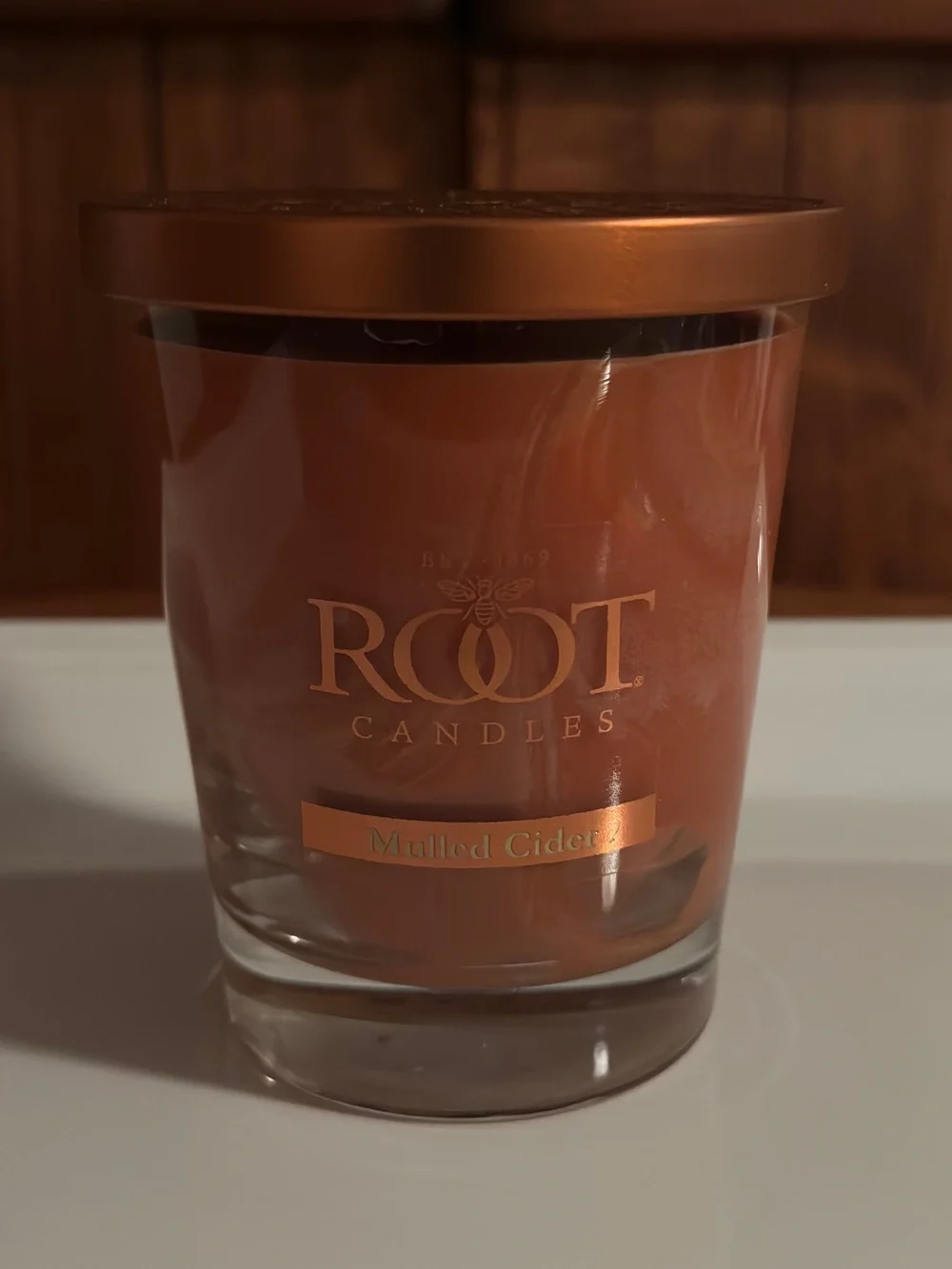 ROOT CANDLES MULLED CIDER LARGE VERIGLASS CANDLE, 10.5 OUNCES